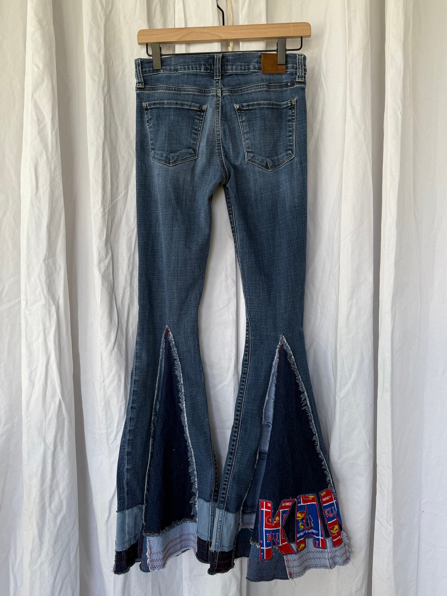 KU Jayhawks Bell Bottom Jeans (size 4)– Retro Flare