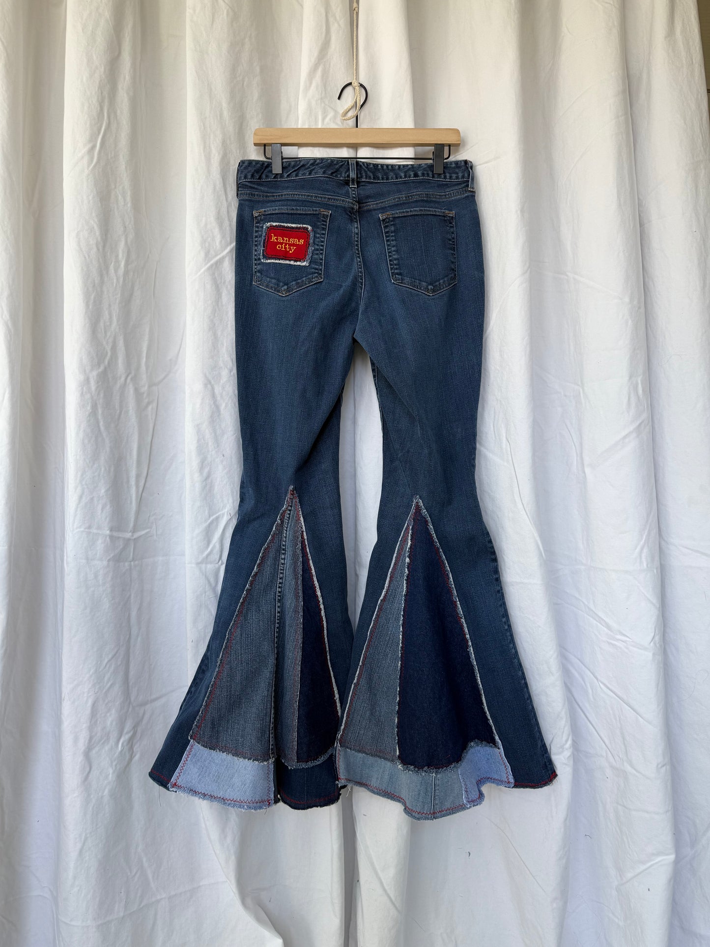 Kansas City Chiefs Bell Bottom Jeans (size 10) – Handmade Flare