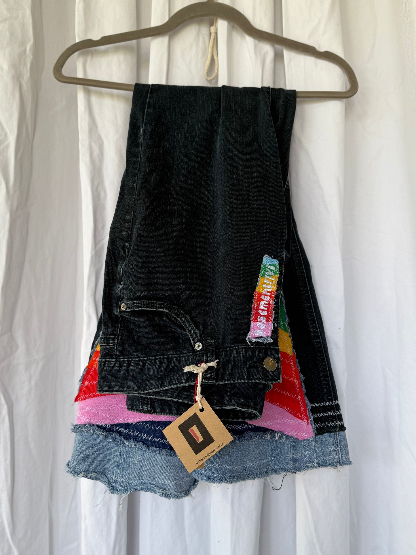 Rainbow Bell Bottom Jeans (size 12)ā Festival Ready Flare š