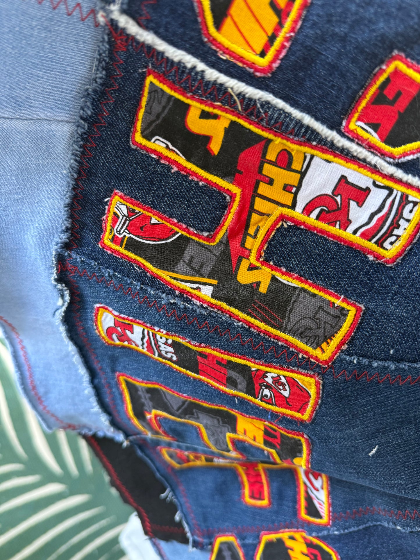 Kansas City Bell Bottom Jeans (size 20) – Retro Patchwork Flare