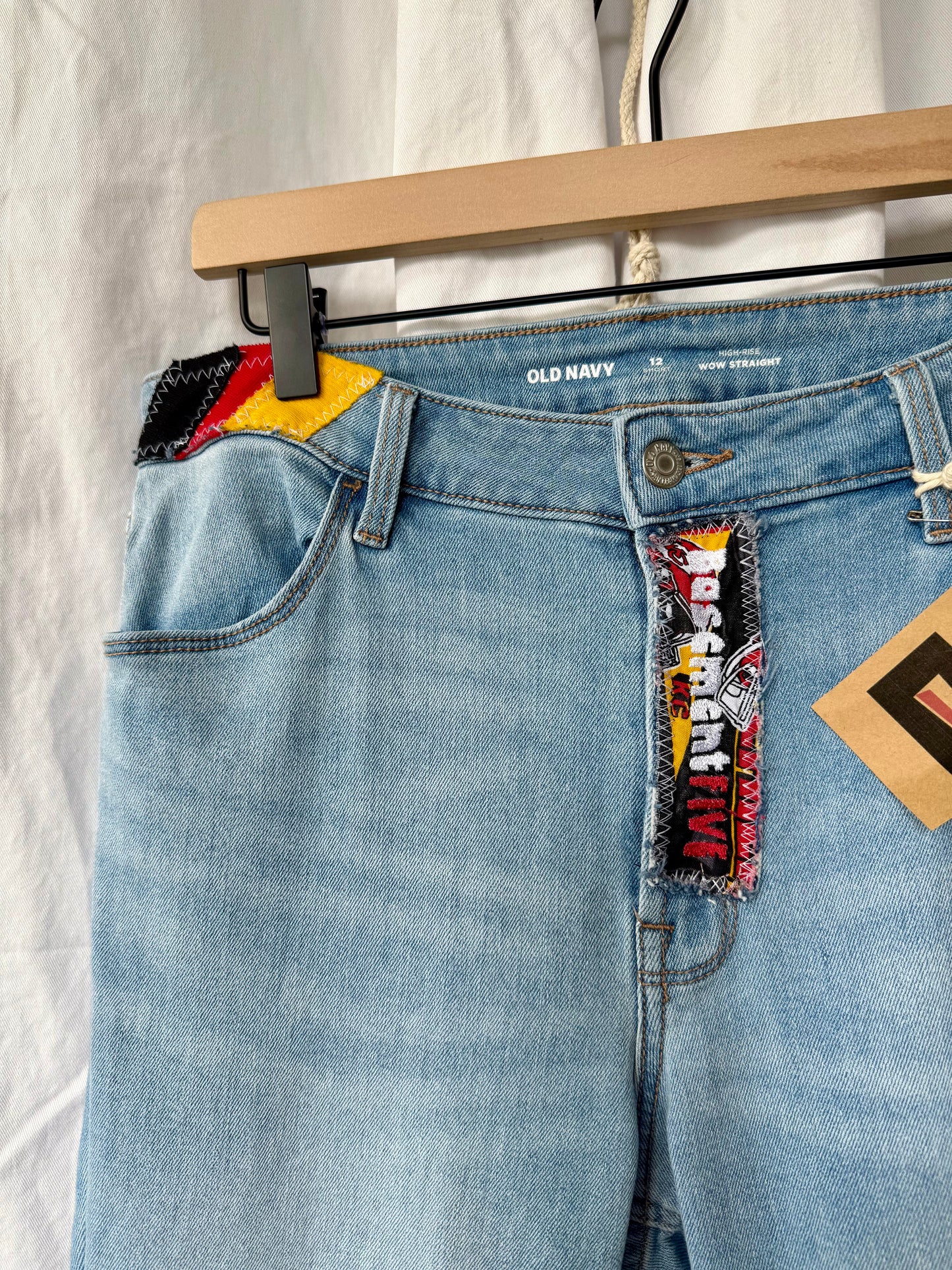 Chiefs Bell Bottom Jeans (size 12) – Light Wash Handmade Flare