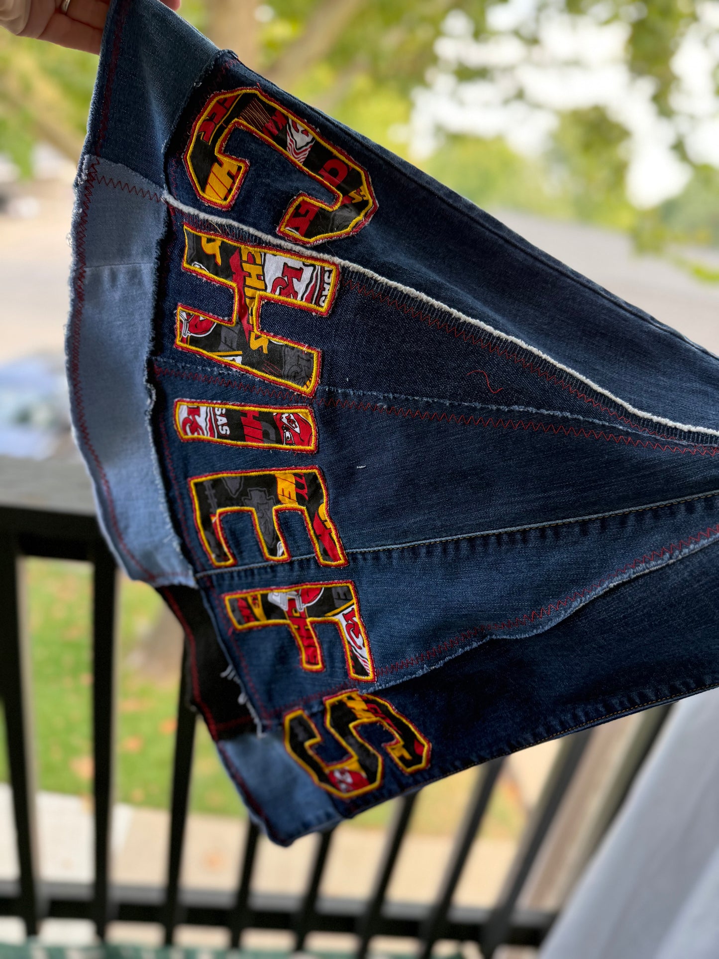 Kansas City Bell Bottom Jeans (size 20) – Retro Patchwork Flare