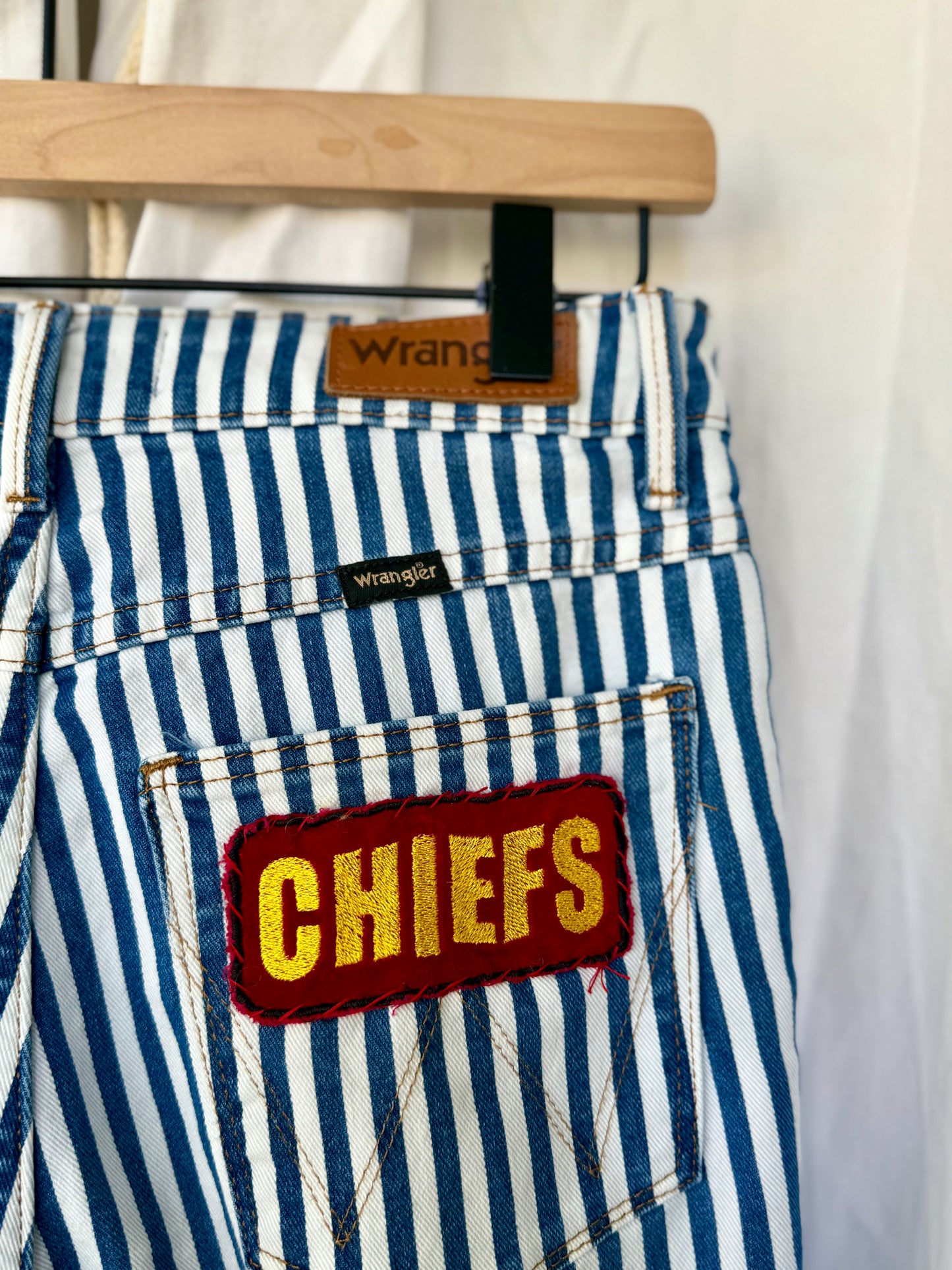 Size 4 - Kansas City Chiefs Upcycled Denim