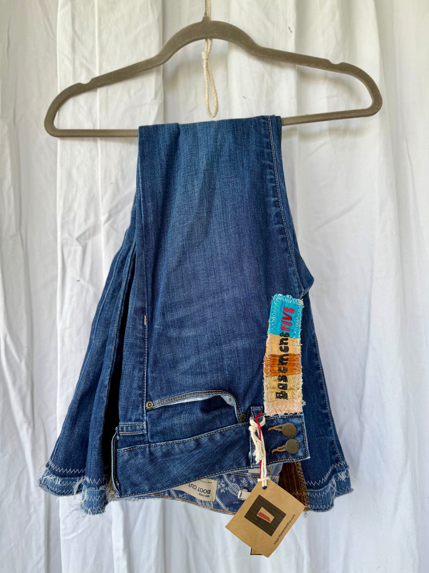 Patchwork Corduroy Bell Bottoms - Size 2 (26x29)
