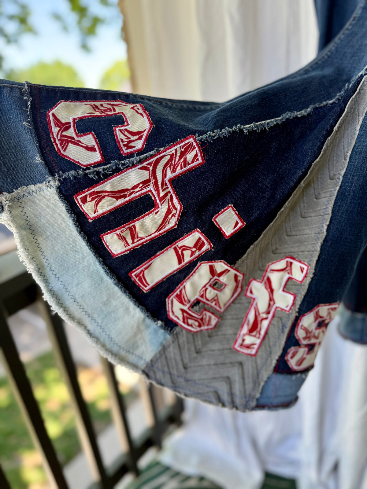 Size 20 - Kansas City Chiefs Upcycled Denim