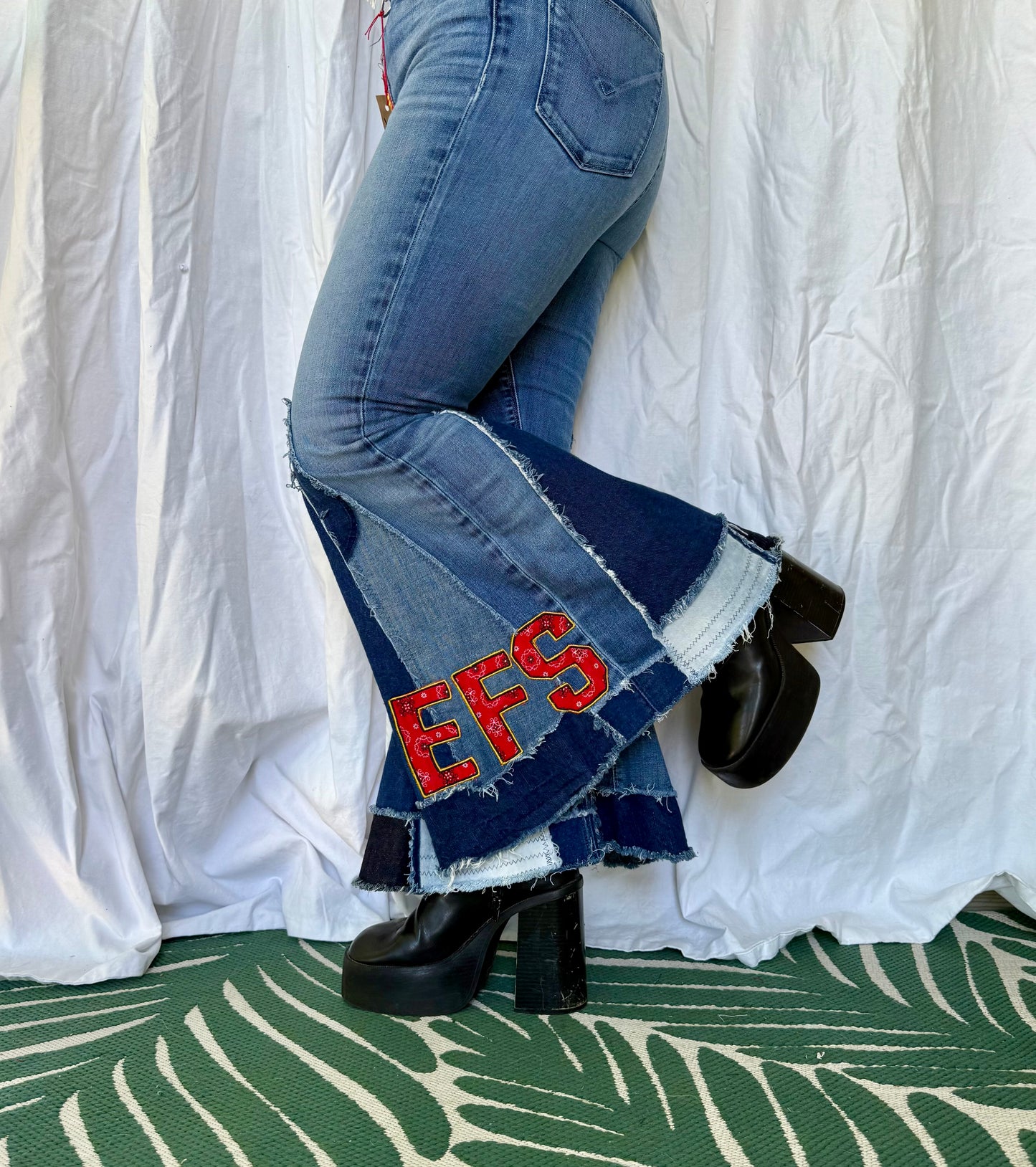 Kansas City Chiefs Bell Bottom Jeans (size 10)