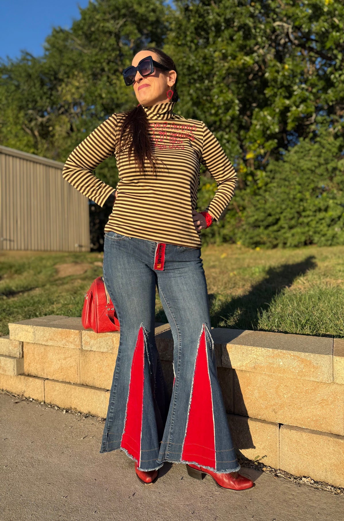 Size 10 - Kansas City Chiefs Upcycled Denim