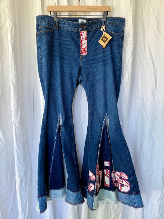 Size 20 - Kansas City Chiefs Upcycled Denim
