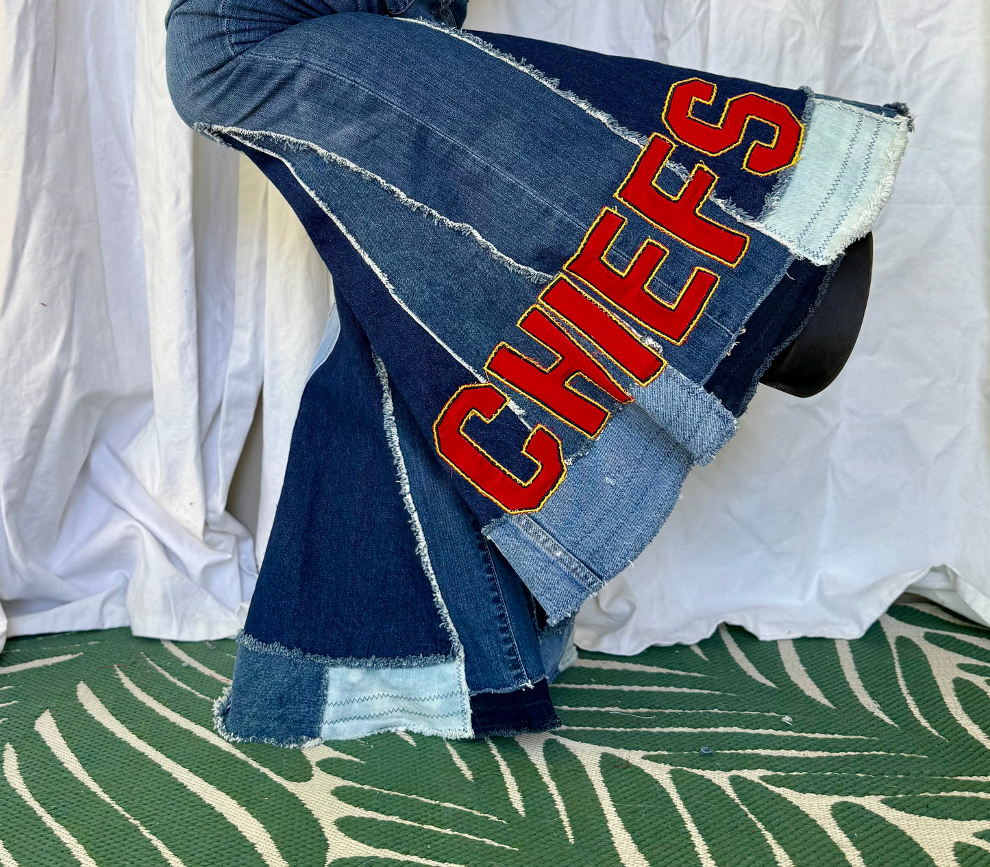 Kansas City Chiefs Bell Bottom Jeans (size 0)