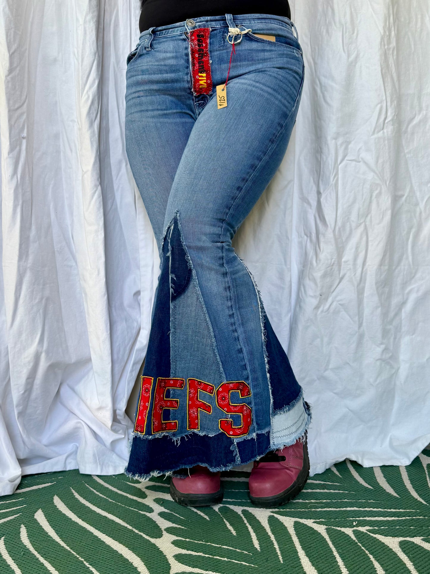 Kansas City Chiefs Bell Bottom Jeans (size 10)