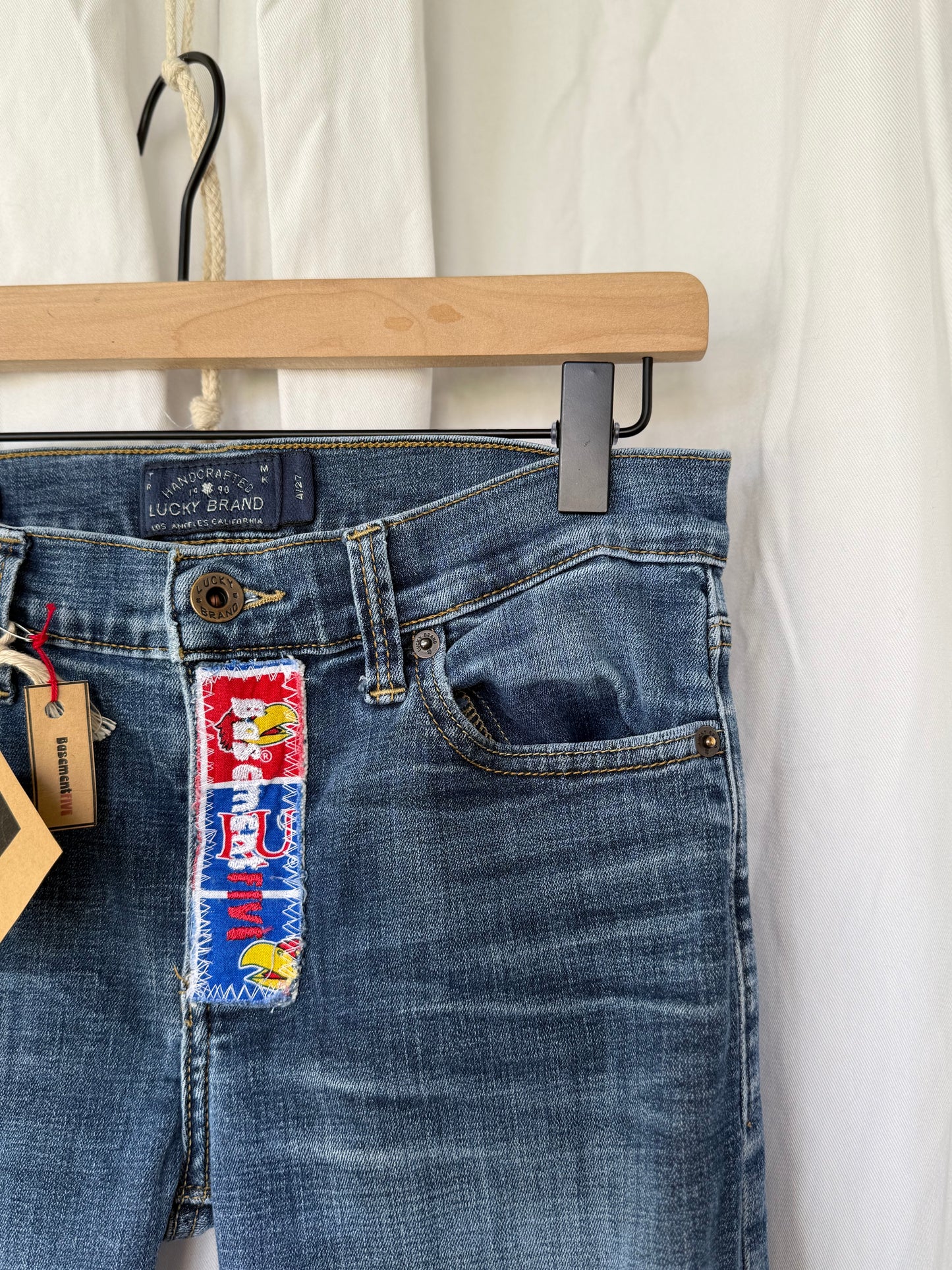 KU Jayhawks Bell Bottom Jeans (size 4)– Retro Flare