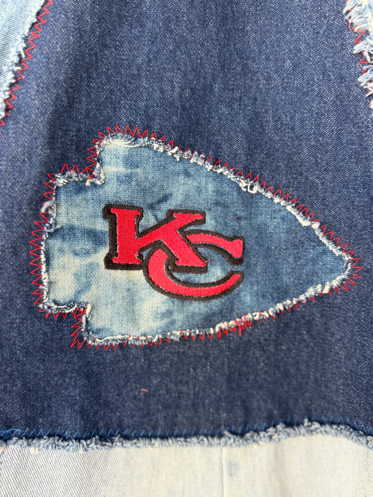 Size 32x32 - Kansas City Chiefs Upcycled Denim
