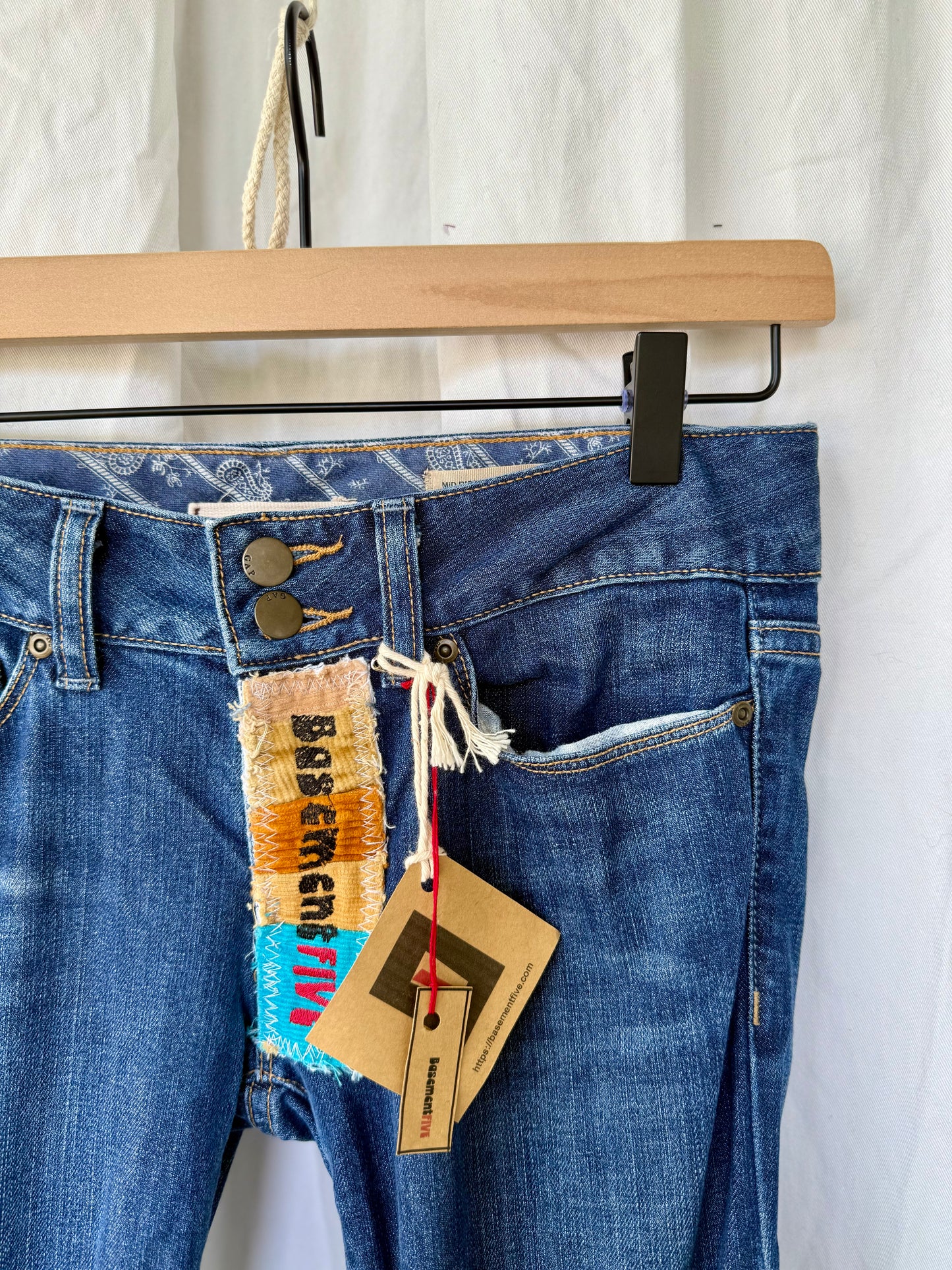 Patchwork Corduroy Bell Bottoms - Size 2 (26x29)