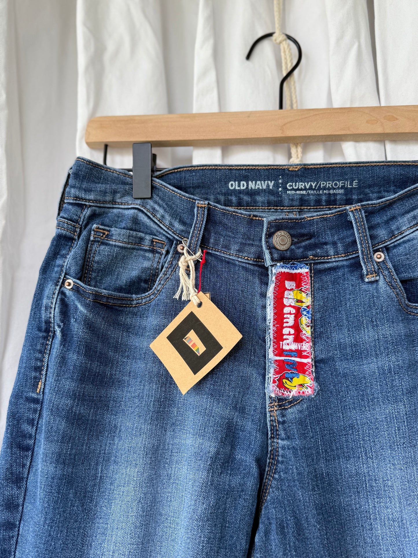 Jayhawks Bell Bottom Jeans (size 6) – Rock the Retro Game Day Look