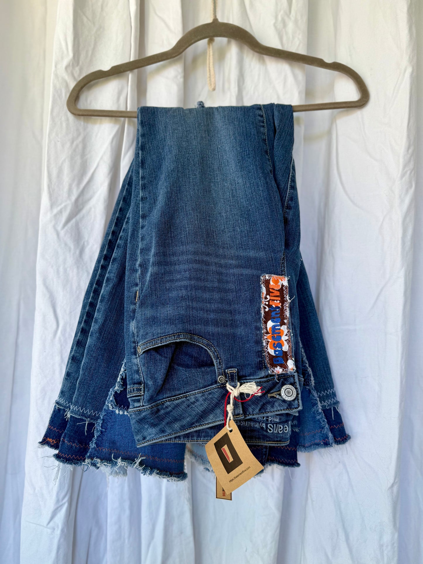 Retro Patchwork Flower Bell Bottoms