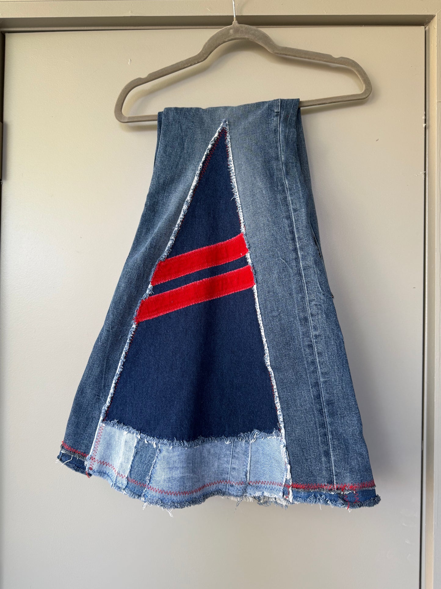Size 34x34- Kansas City Chiefs Upcycled Denim
