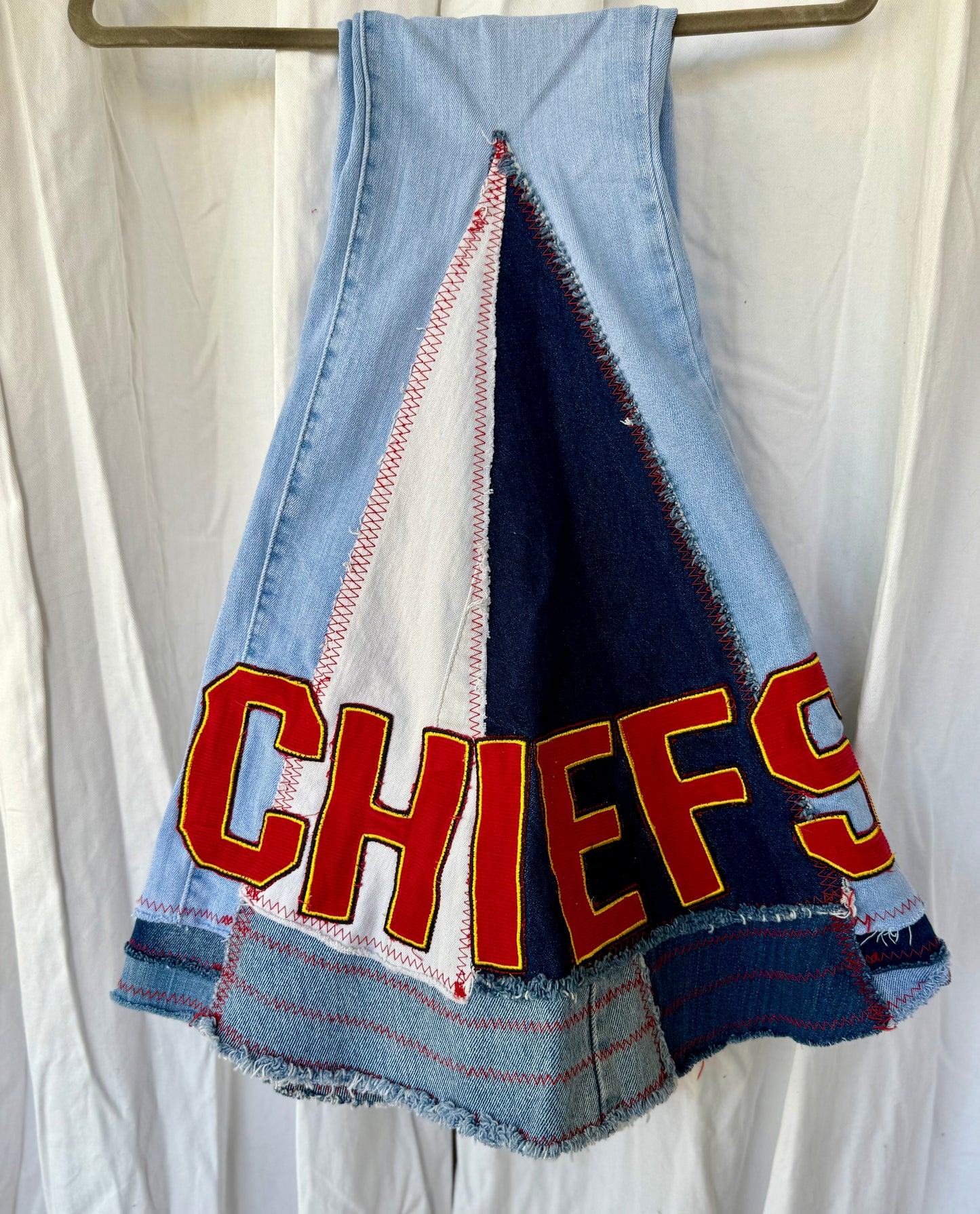 Size 2 - Kansas City Chiefs Upcycled Denim