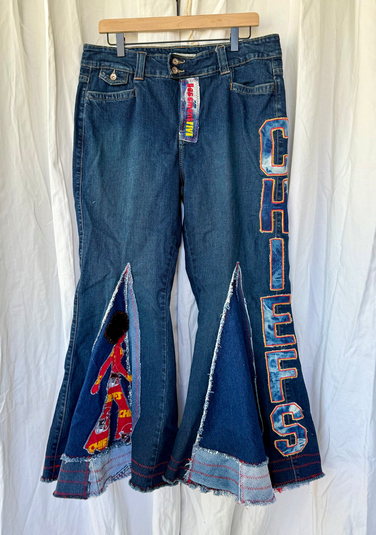 Size 16 - Kansas City Chiefs Upcycled Denim
