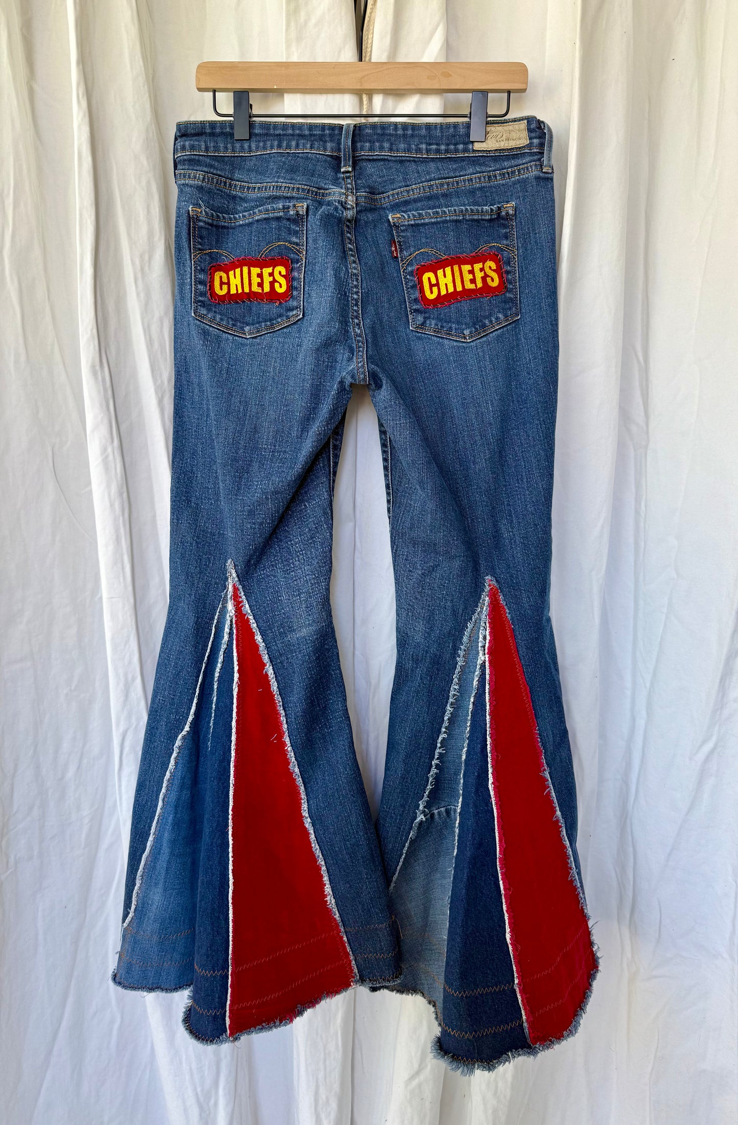 Size 10 - Kansas City Chiefs Upcycled Denim