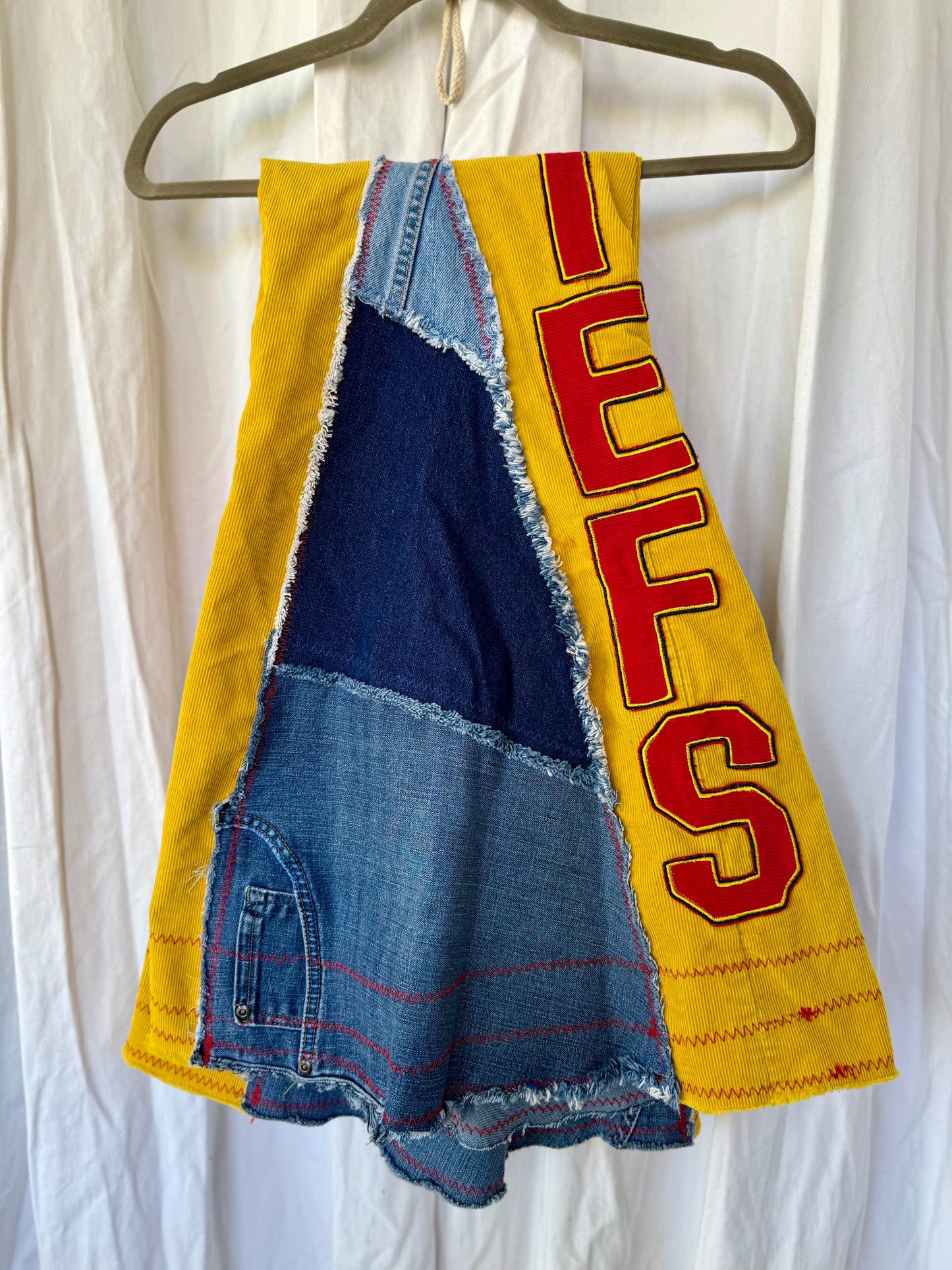 Size 8 - Kansas City Chiefs Upcycled Denim