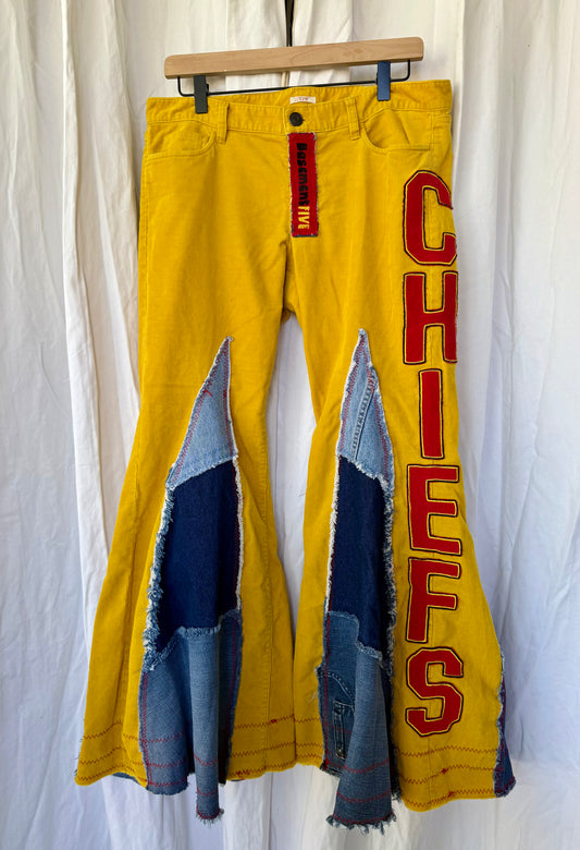 Size 8 - Kansas City Chiefs Upcycled Denim