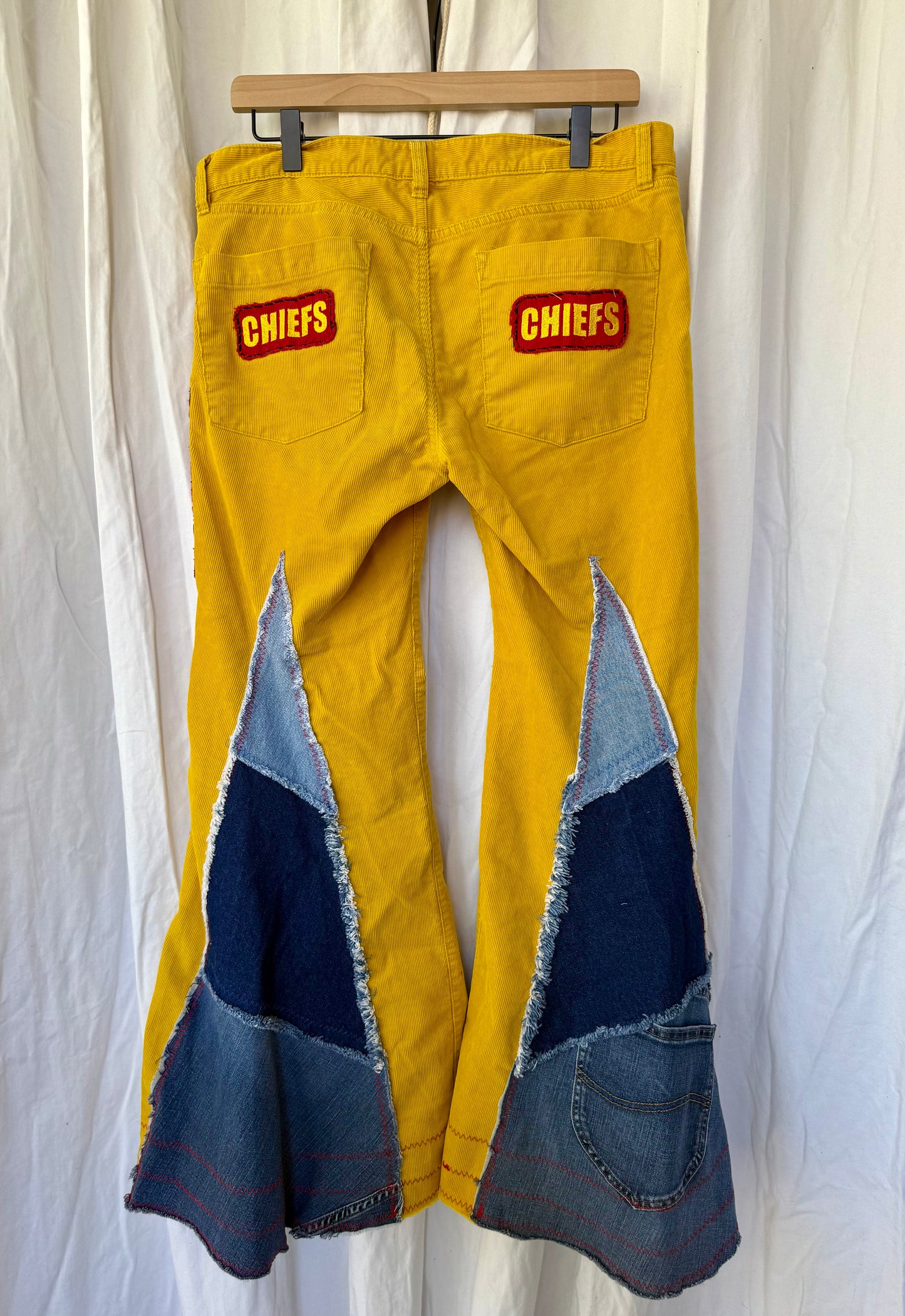 Size 8 - Kansas City Chiefs Upcycled Denim