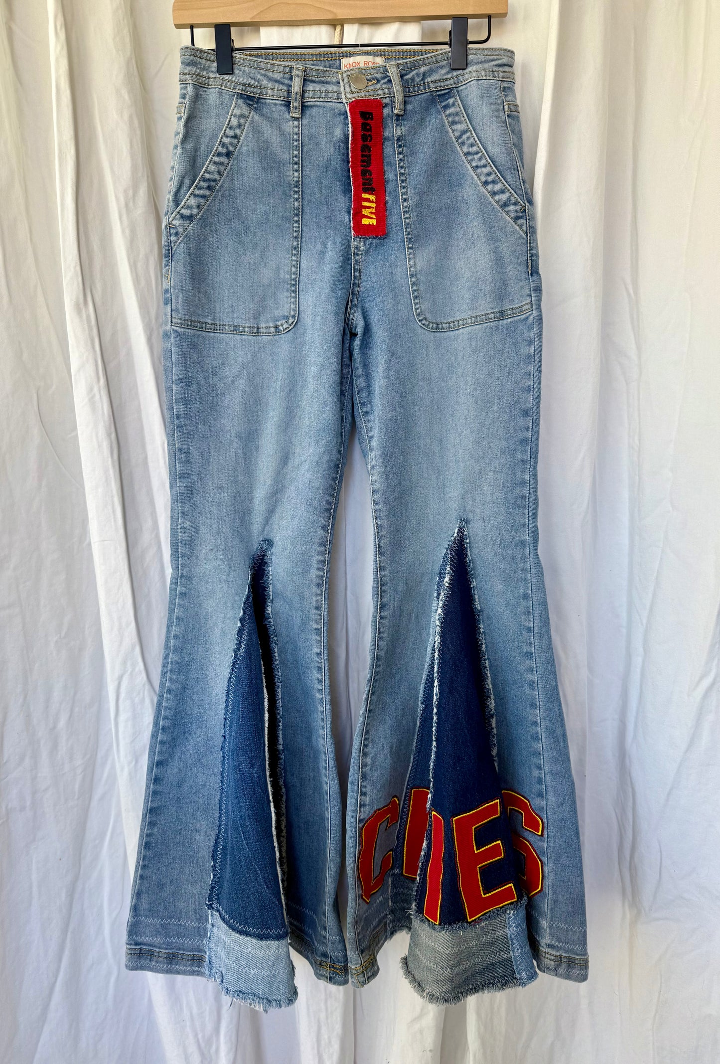 Size 6 - Kansas City Chiefs Upcycled Denim
