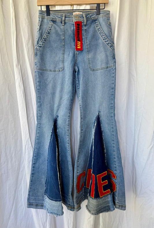 Size 6 - Kansas City Chiefs Upcycled Denim
