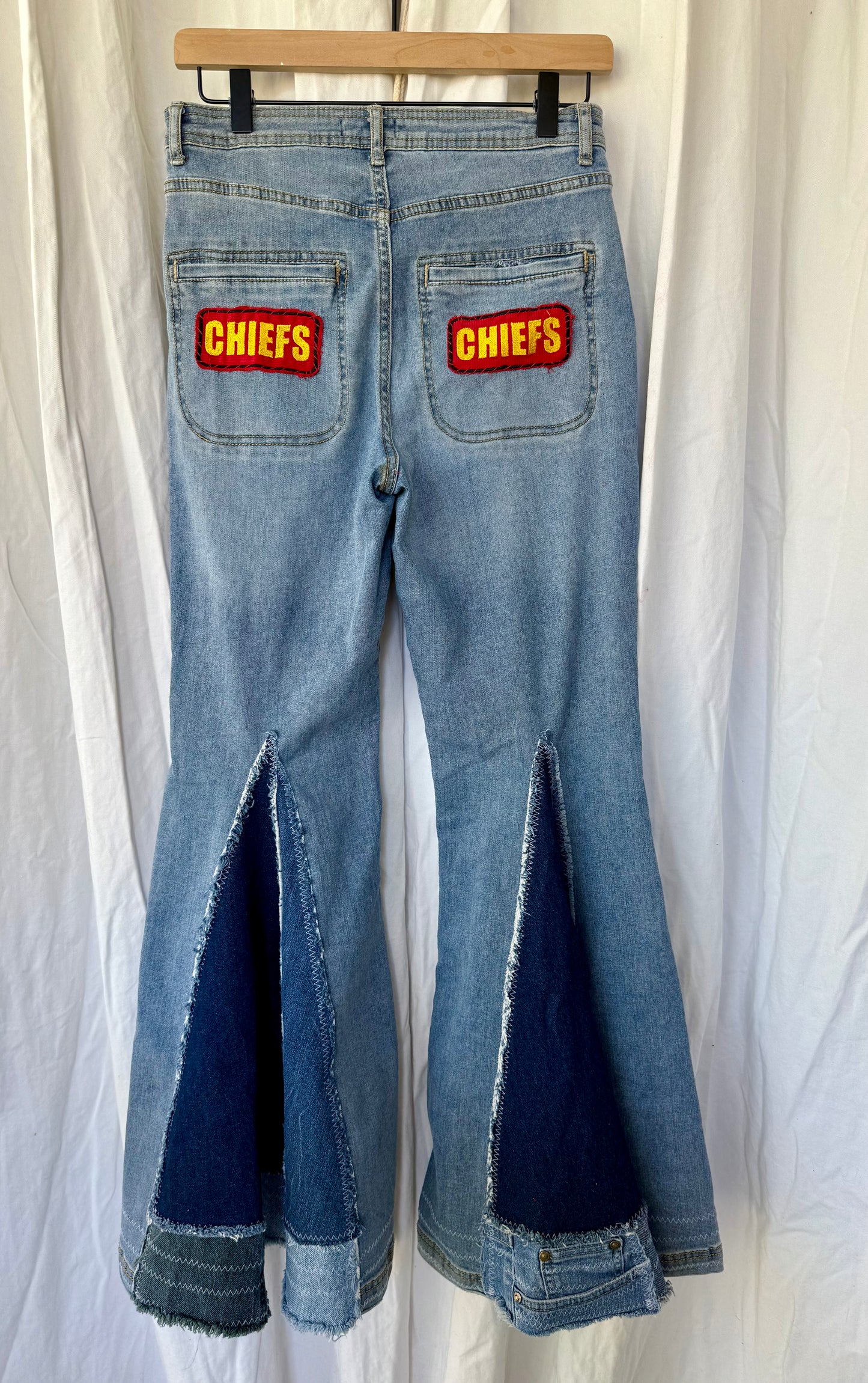 Size 6 - Kansas City Chiefs Upcycled Denim
