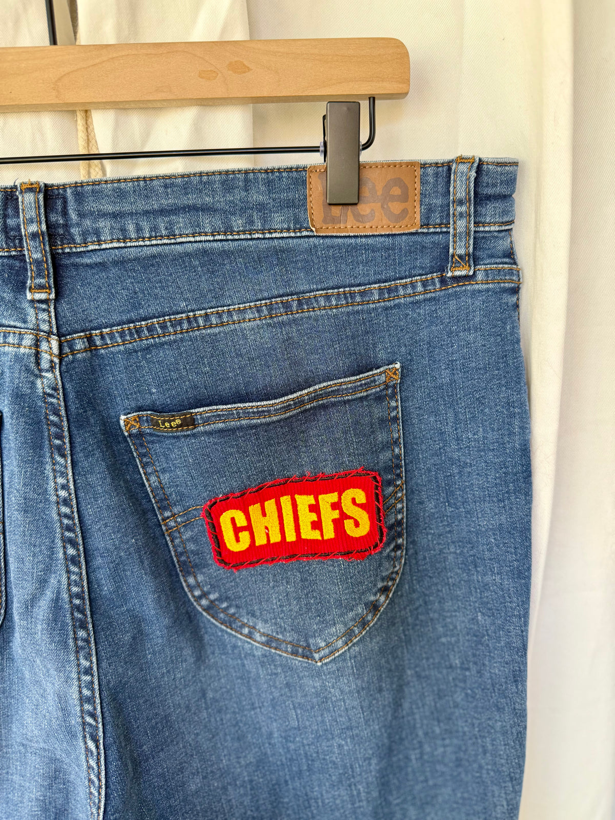 Size 18 - Kansas City Chiefs Upcycled Denim