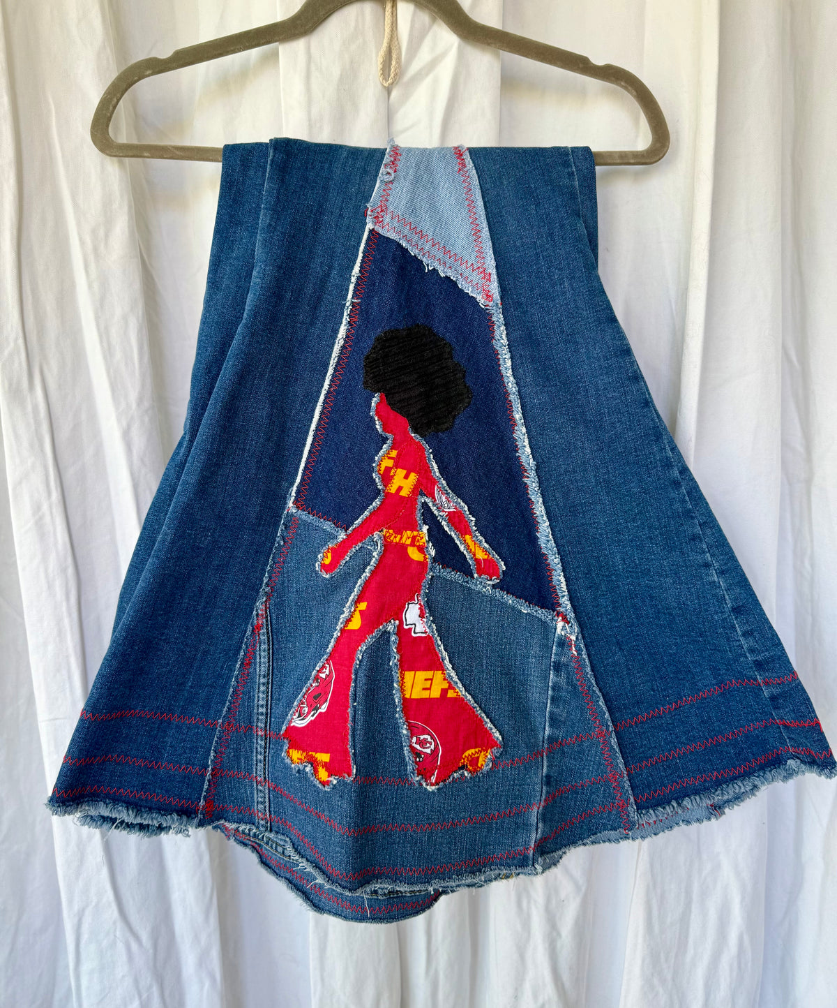 Size 18 - Kansas City Chiefs Upcycled Denim