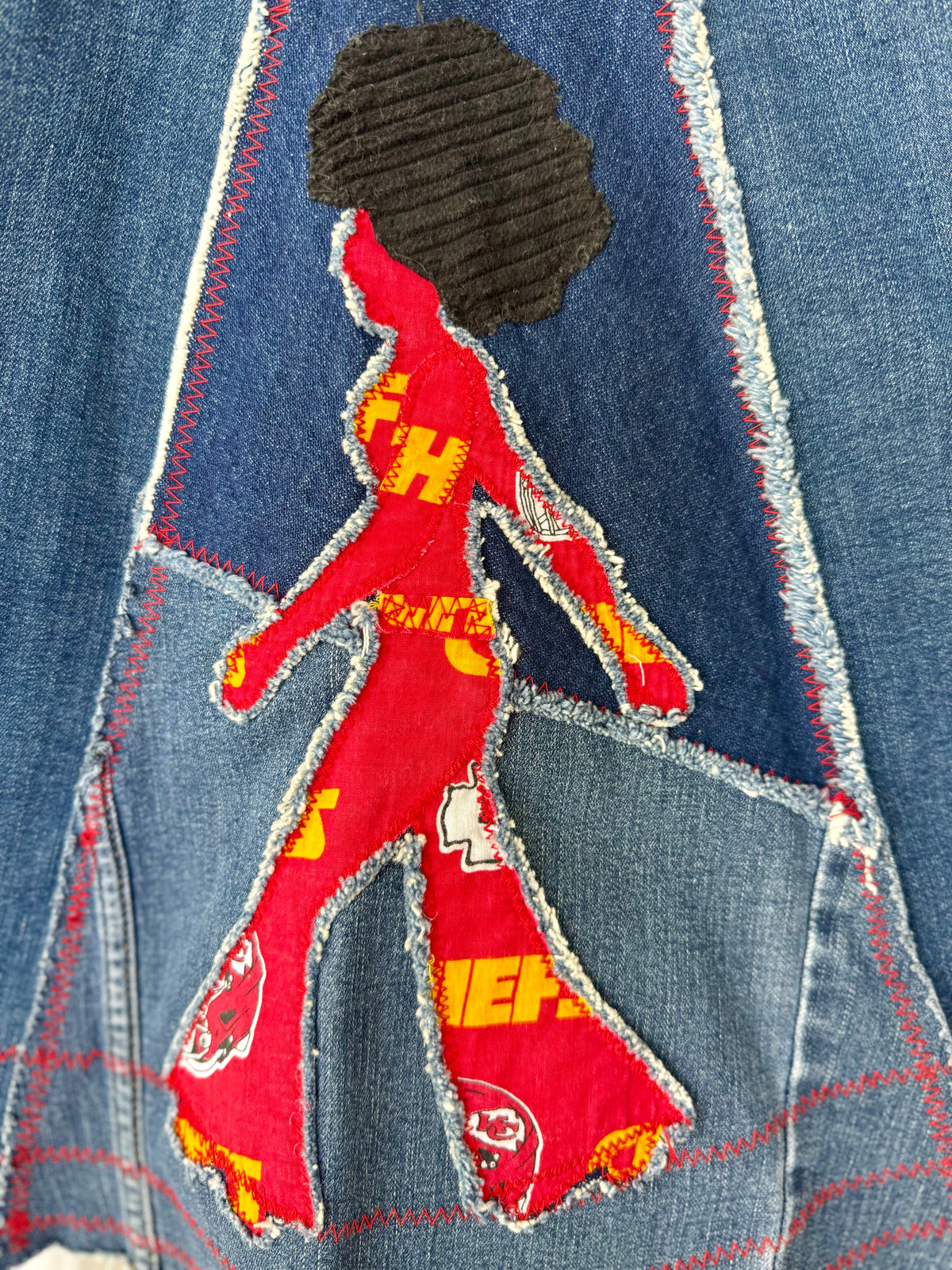 Size 18 - Kansas City Chiefs Upcycled Denim