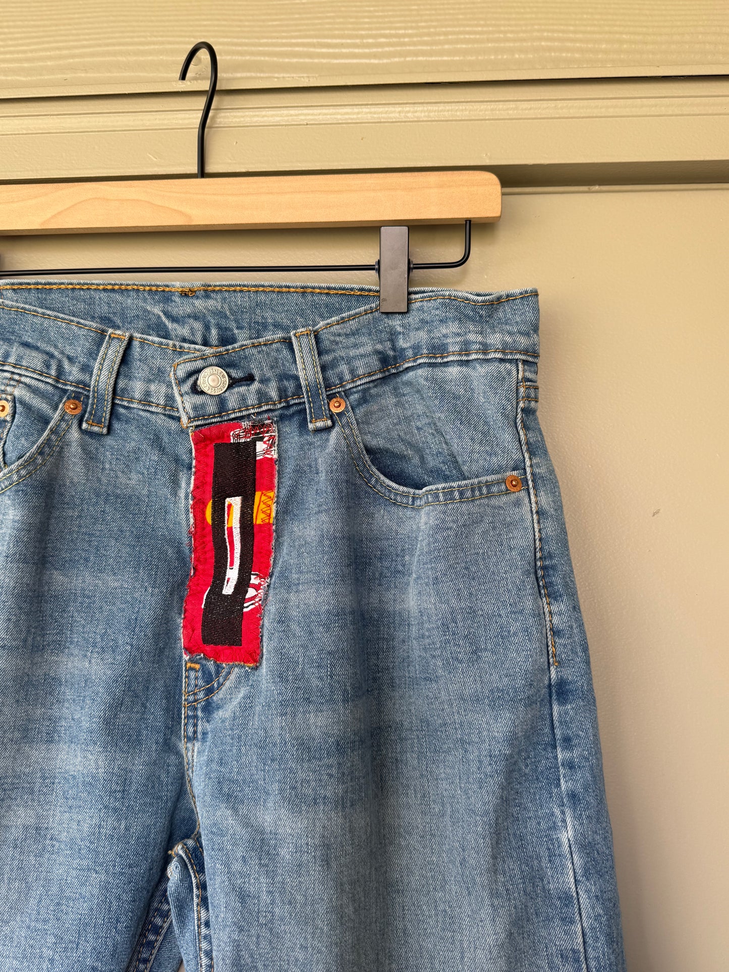 Size 32x32 - Kansas City Chiefs Upcycled Denim