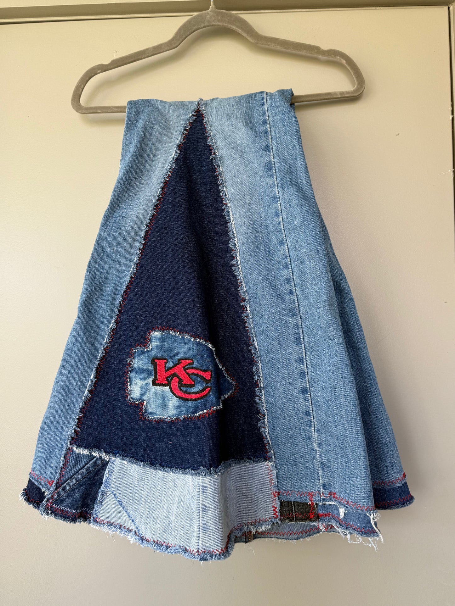 Size 32x32 - Kansas City Chiefs Upcycled Denim