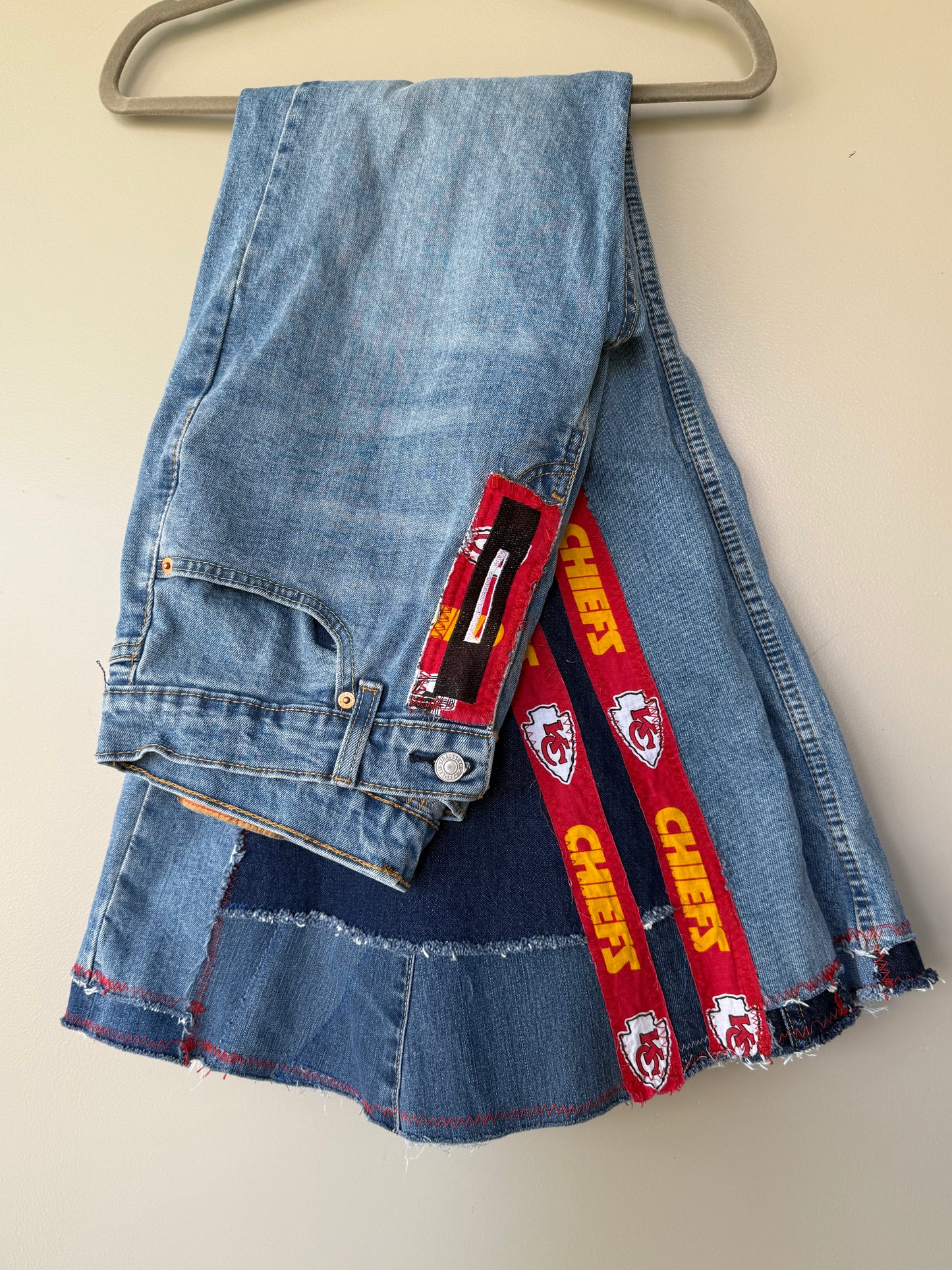 Size 32x32 - Kansas City Chiefs Upcycled Denim